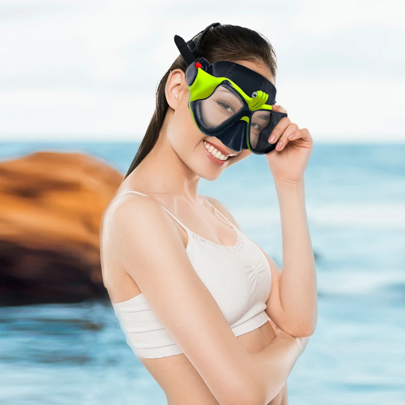 Professional Underwater Mask Camera Diving Mask Swimming Goggles Snorkel Scuba Diving Camera Holder For GoPro