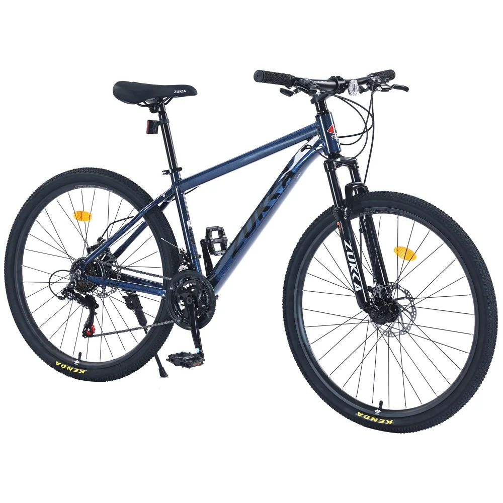 

27.5 Inch Mountain Bike for Adults Men Women with Aluminum Frame 21 Speed Front Suspension DiscBrakes Trail Cycling Bike Bicycle