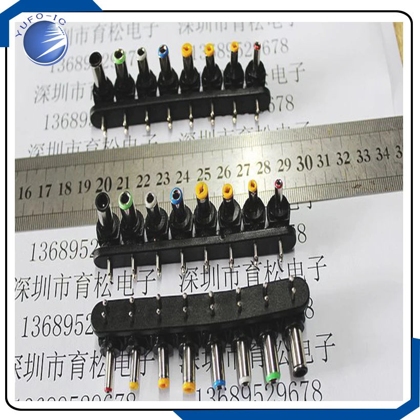 1PCS/Lot  Eight in one laptop universal adapter head multi function power head 5.5*2.1 8 adapter