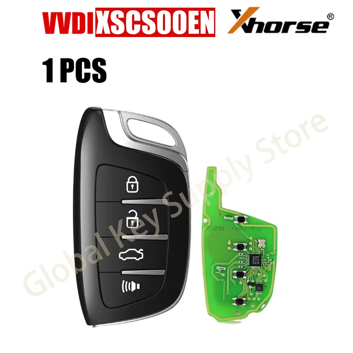 Xhorse XSCS00EN Smart Key 4 Buttons for VVDI2 Mini Key Tool
