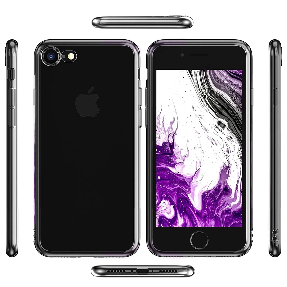 High Quality Clear Silicone Soft Case For iPhone SE 2022 2020 7 8 Universal Ultra Thin Back Cover Case For Apple iPhone SE2 SE3
