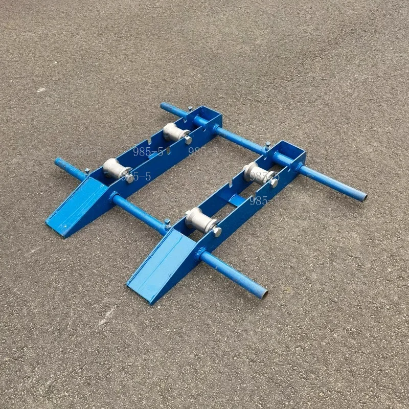 Small Steel Wheel Horizontal Earth Cow, Optical Fiber Cable Wire Delivery Artifact, Portable Cable Track Delivery Frame