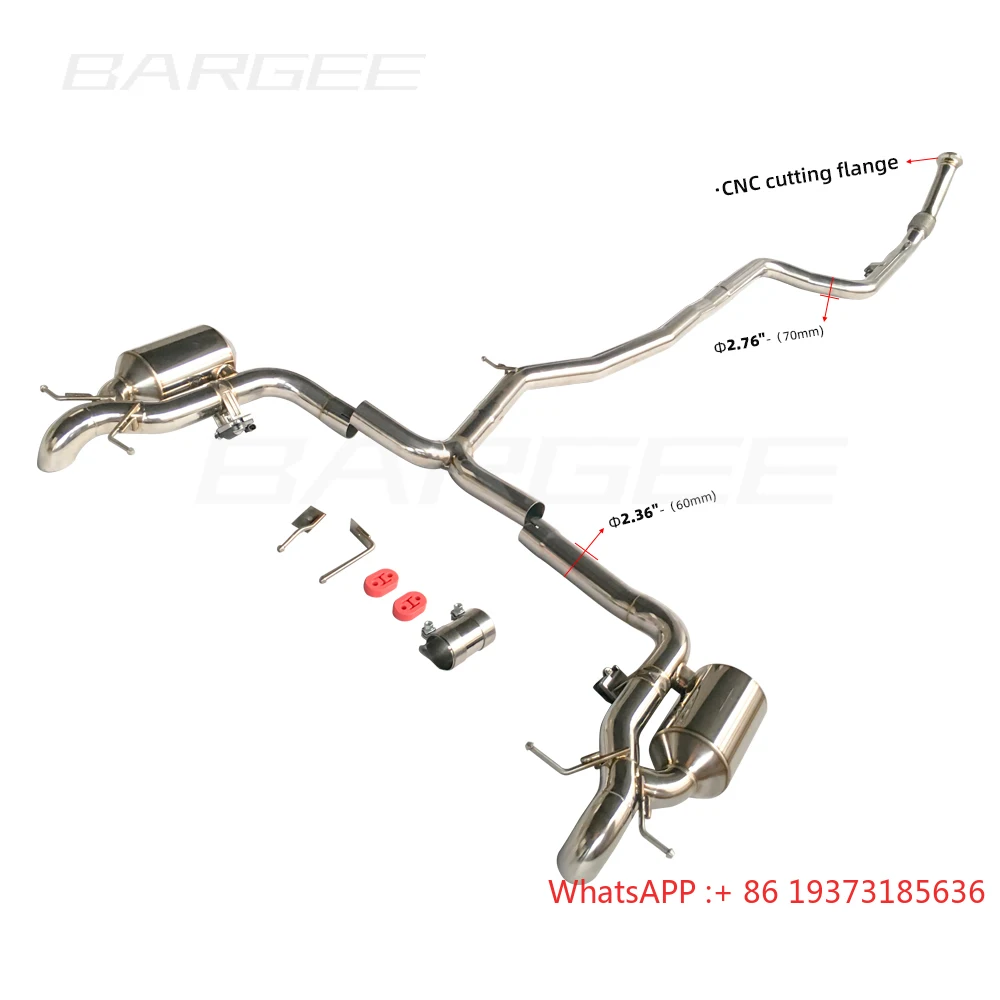 

Bargee Performance Exhaust Muffler Pipes EXHAUST CATBACK for Mercedes-Benz W206 C260L 1.5T 2020UP Catback Exhaust System