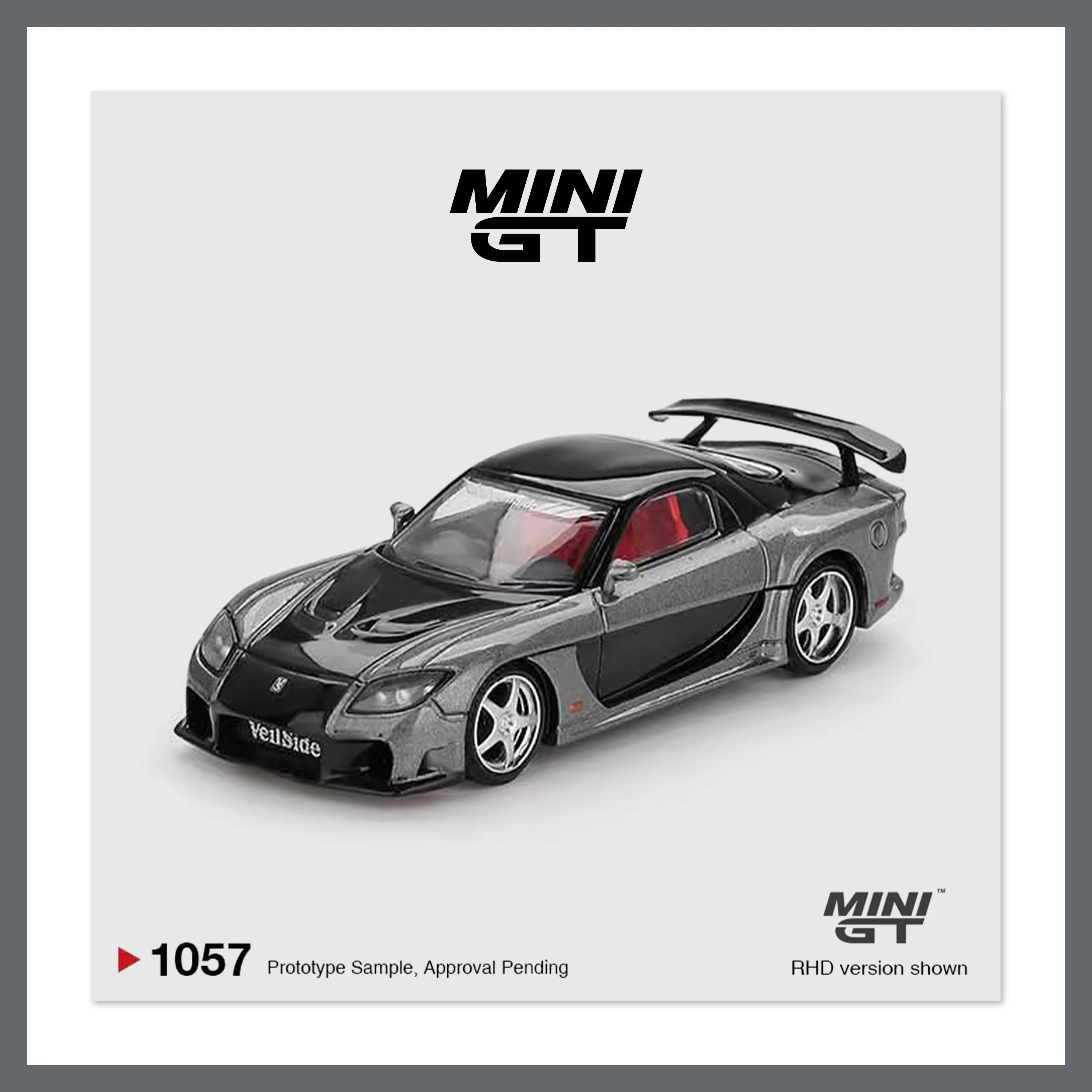 

MINIGT 1057 *CHASE* 1:64 Mazda RX7 VeilSide Fortune Grey, литая под давлением модель автомобиля, коллекция игрушек