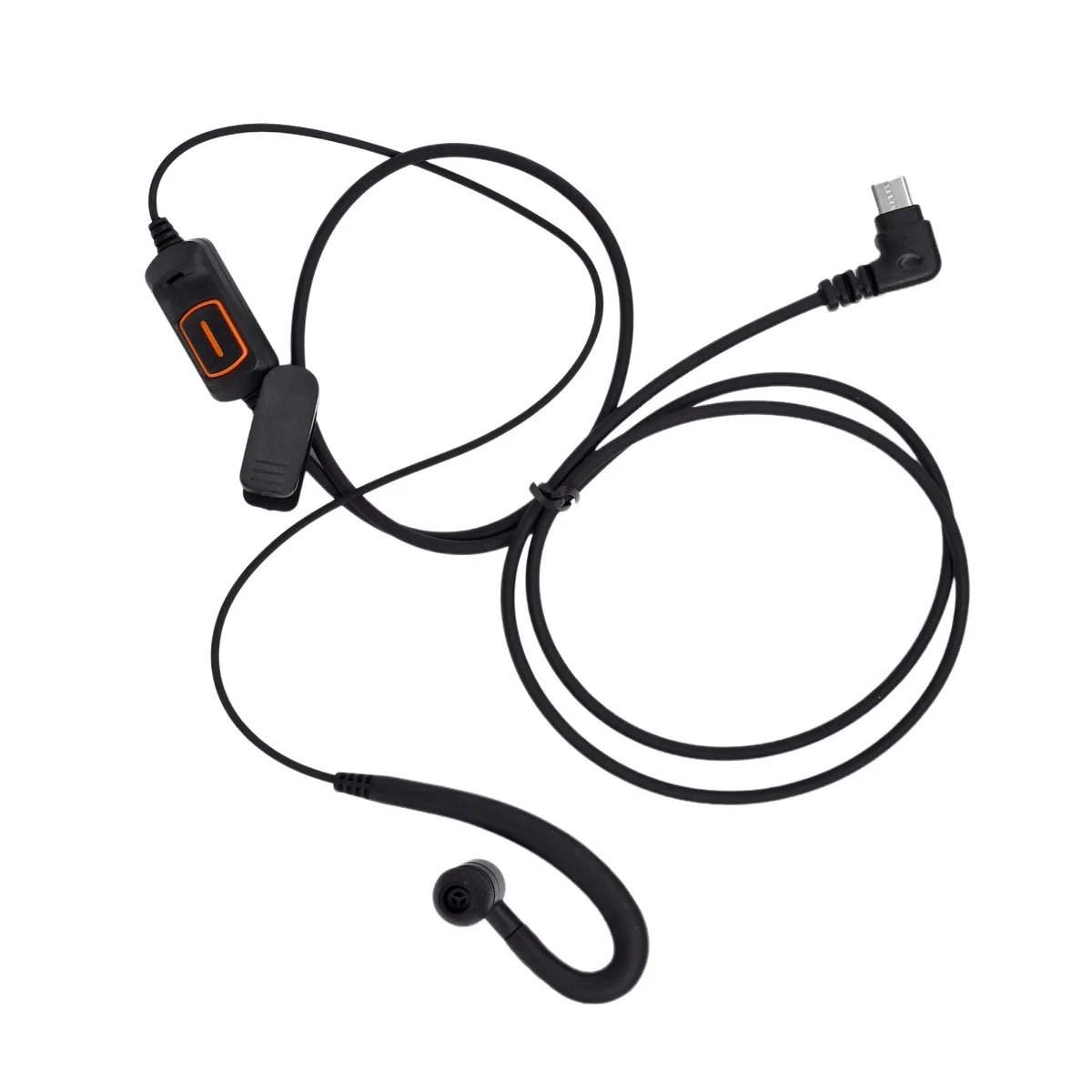Senhaix Earphone USB Type C Connector C-Style Earpiece for GT12 GT-12 Handheld Two Way Radio Headset with PTT Key Microphone