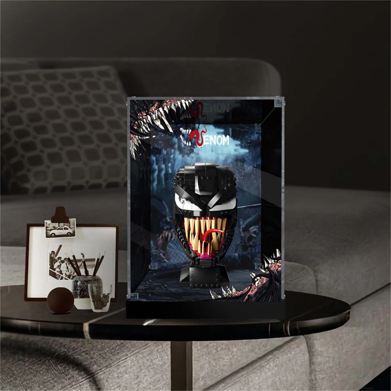 Display Case for Lego Venom 76187, 3MM Acrylic Display Box for Lego 76187 (No Model Set Included)