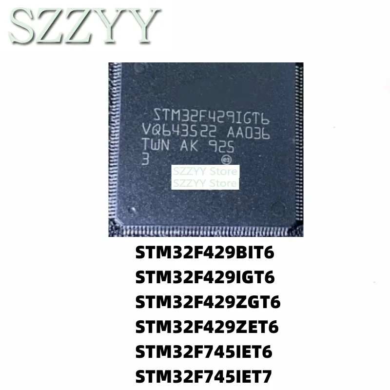 5PCS STM32F429ZET6 IGT6 BIT6 ZGT6 STM32F745IET6 IET7 QFP package