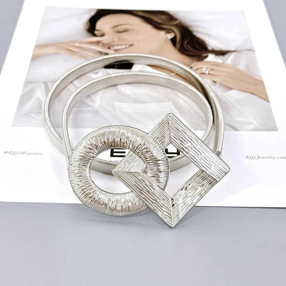 

Luxury Design Metal Suit Belt Elegant Flower Dress Jeans Accessories Adjustable Retro Punk Girdle Suit Trousers