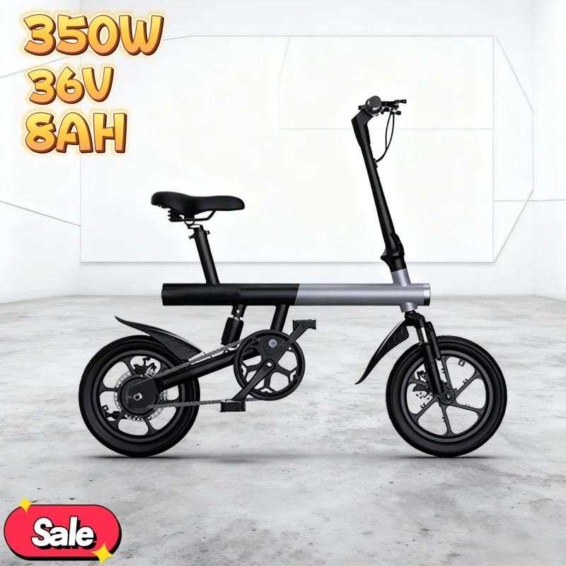 

T14-inch electric bicycle with 350W power 36V 8AH battery, multiple color options, electric bike is extremely convenient