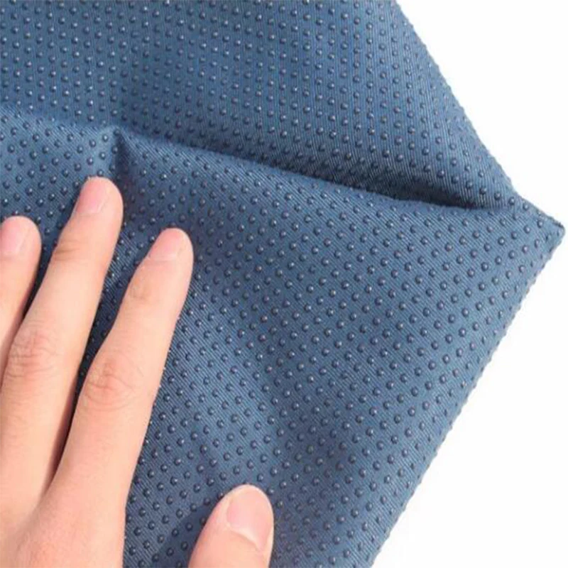 Good Indigo Anti Slip Fabric Drip Molding Adhesive Chemical Fiber Fabric Sewing Material DIY Bathroom Anti Slip Mat/Yoga Mat