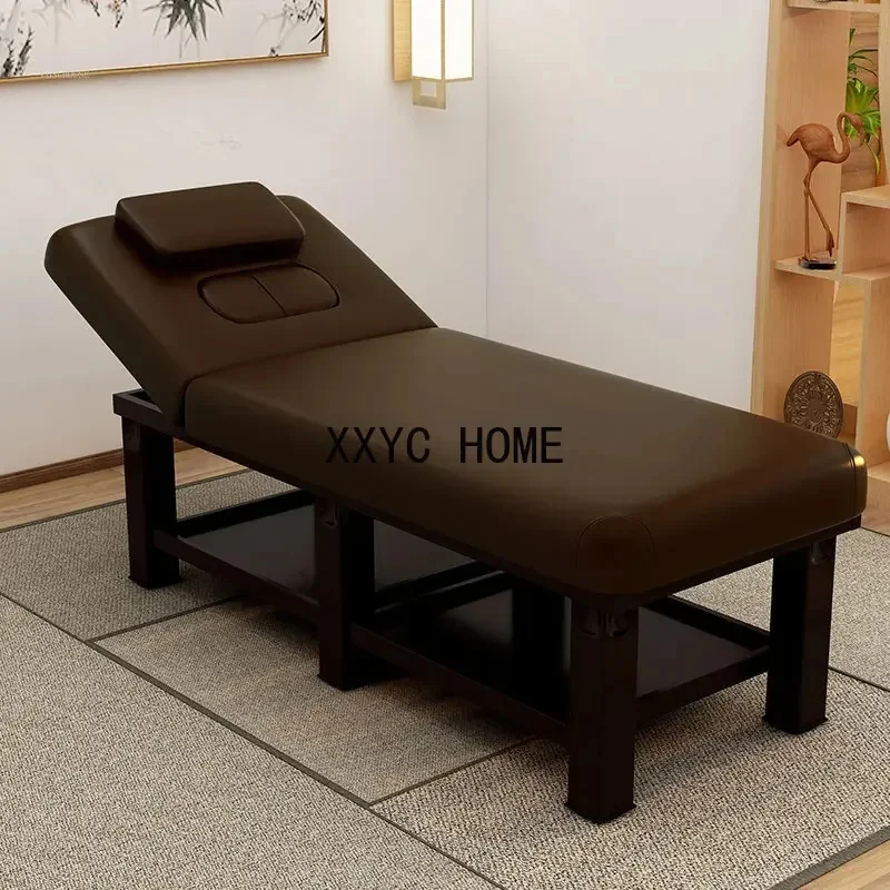 Beauty Salon Special Beauty Tables Home Massage Physiotherapy Beds with Chest Hole Salon Furniture Solid Wood Massage Tables C