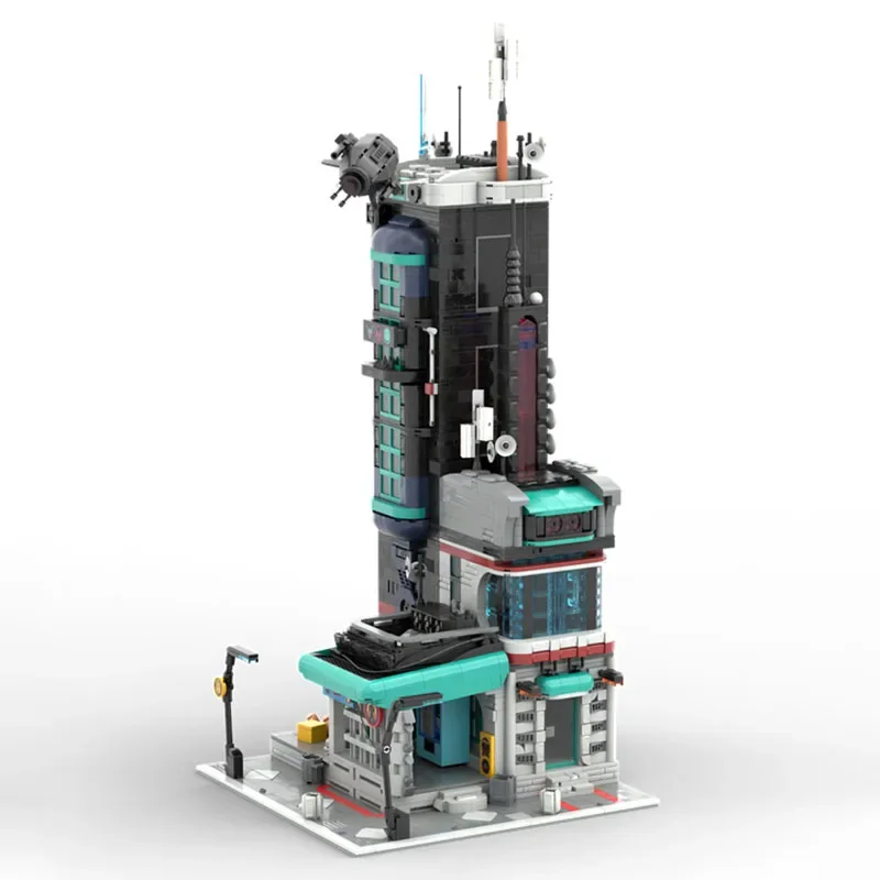 2025 Nuovo Moc Building Block Modello Cyberpunk Future City Modular Building Block Regalo Giocattolo per bambini Set di assemblaggio fai da te