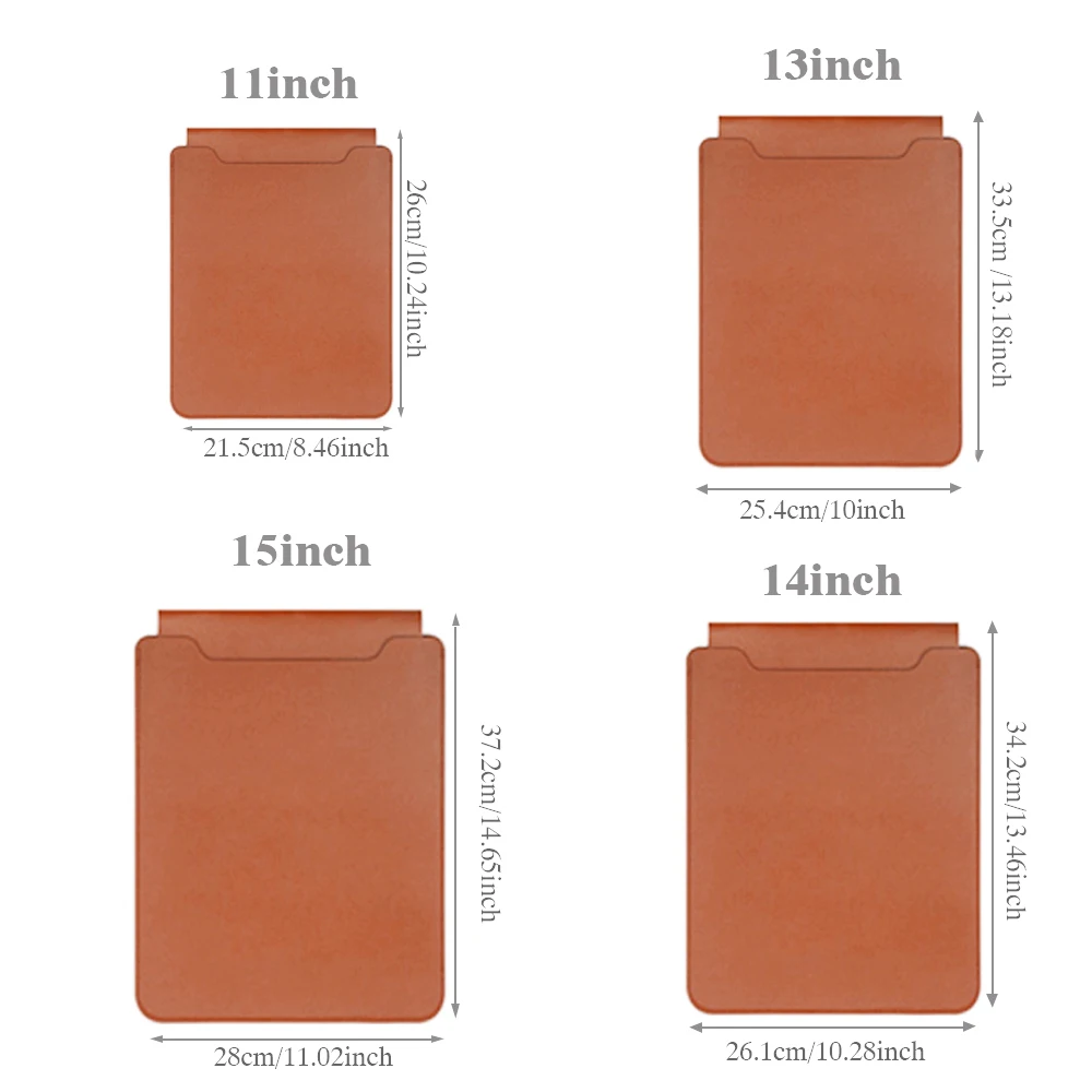 حقيبة كمبيوتر محمول، 13/13.3/14/15/15.4/15.6/16 بوصة، لوحة ماوس للكمبيوتر المحمول، حقيبة مثانة من جلد البولي يوريثان، ملحقات حقيبة الكمبيوتر