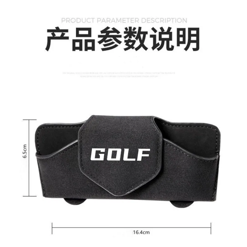 Car Glasses Holder Decoration Case Cover Eyeglass Sun Glasses Storage for Volkswagen VW GOLF 4 5 6 7 8 mk4 mk5 mk6 mk7 mk8 Auto