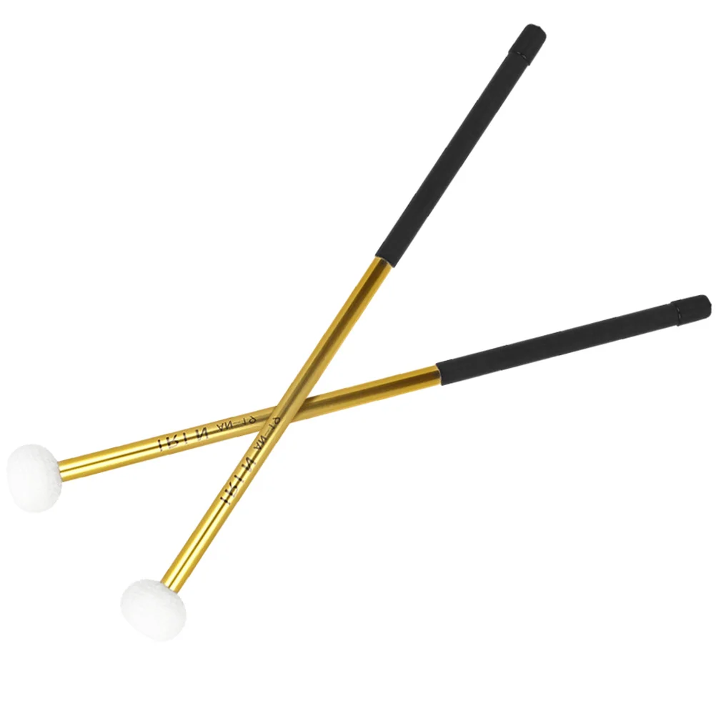 

2Pcs Versatile Drum Mallets Felt Head Suitable Marching Large Drums Music Accessories Percussion Felt Drum Mallet