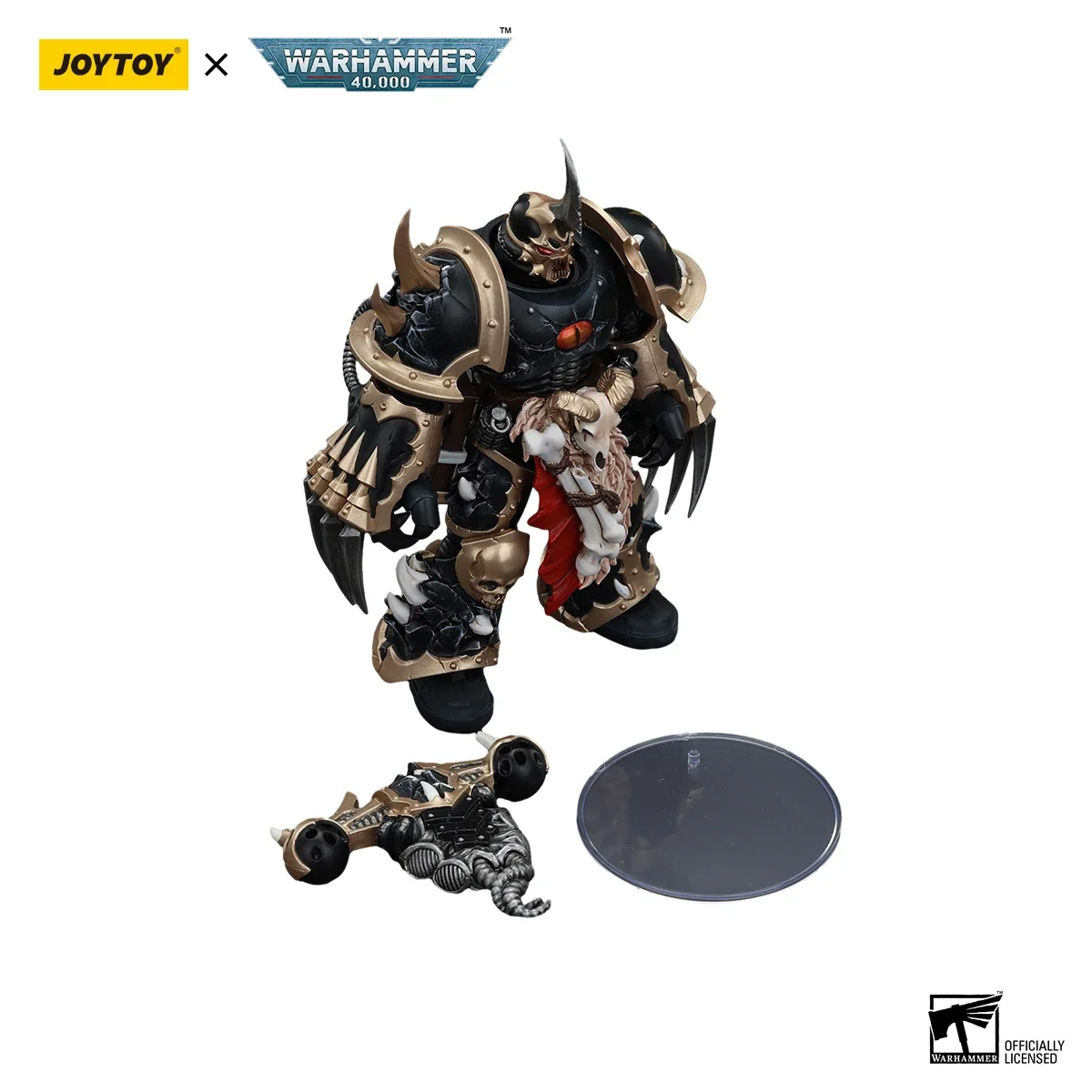 [Przedsprzedaż] JOY TOY Warhammer 40K 1/18 figurka Chaos Space Marines Black Legion wybrany z pazurami błyskawicy Model wojskowy