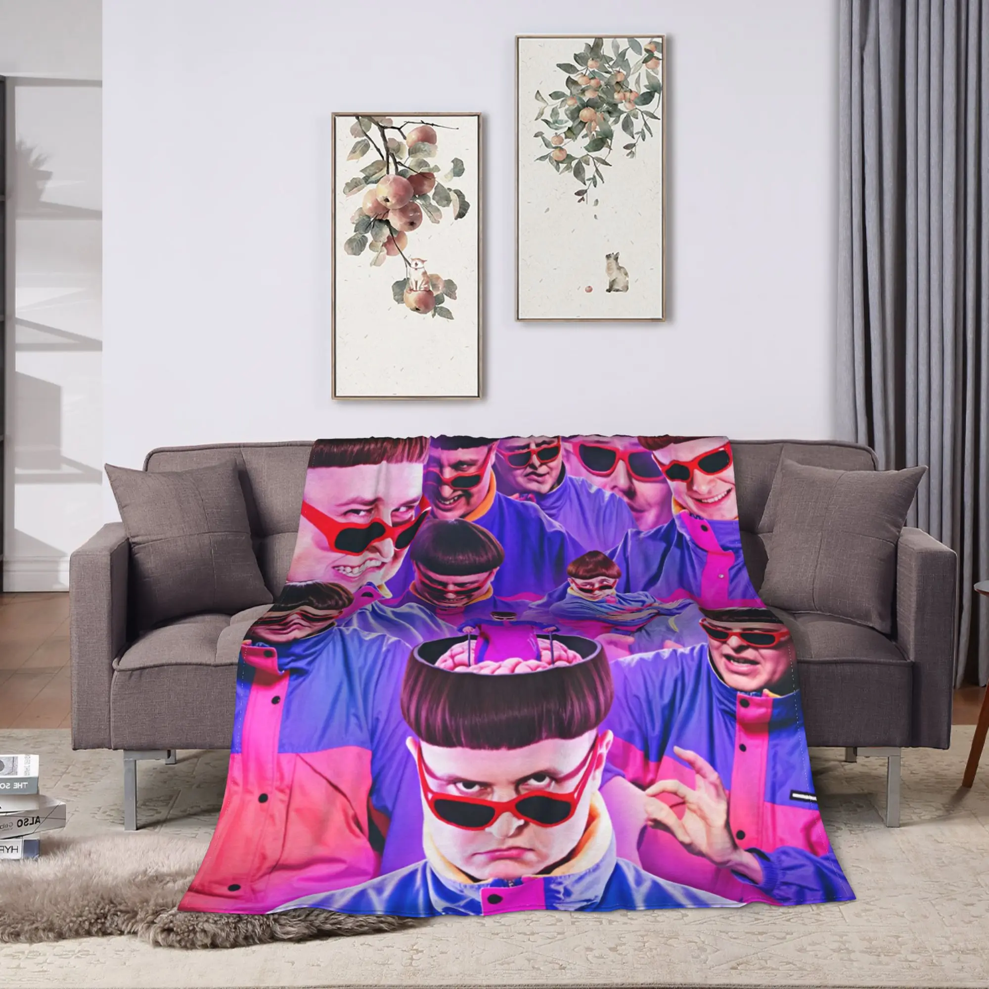 Singer O-Oliver-S Tree Ugly Is Beautiful Plush Blankets Girls Boys Flannel Throw Blanket For Couch Bed Super Soft Bedspread
