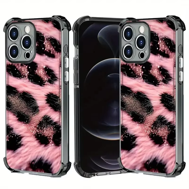 Y2K Glitter Leopard Case for Samsung Galaxy A56 A53 A50 A36 A35 A34 A33 A32 A31 A26 A25 A24 A23 A22 A16 A15 A14 A13 5G 4G Cover