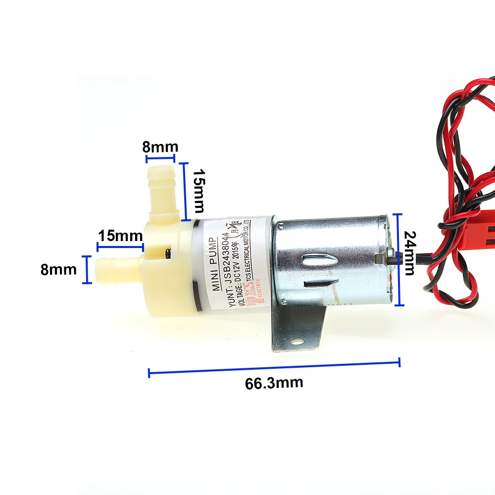 Mini 370 Water Suction Pump DC 7.4V 12V Self-priming Diaphragm Pump 3 Meters Lift  Suction Pump Large Flow 1L/m for Dispenser