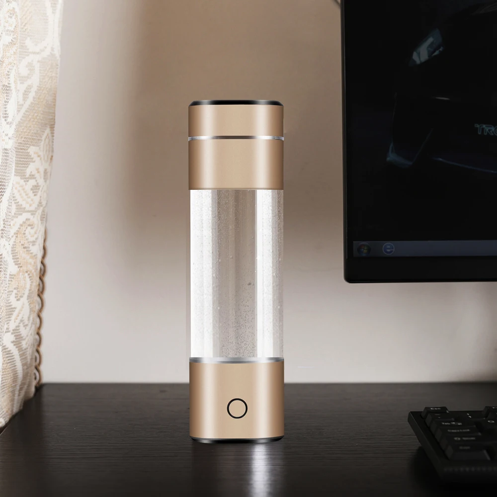 Portable Healthy IHOOOH H2-Cup Anti Aging Hydrogen Generator Mini Hydrogen Concentrators ORP Rechargeable Ionizer Water Bottle