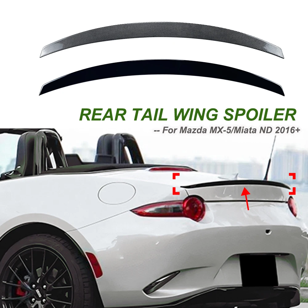 Car Roof Spoiler Rear Trunk Spoiler Rear Tail Wings Car Modification Accessories For Mazda MX-5/ Miata ND 2016+