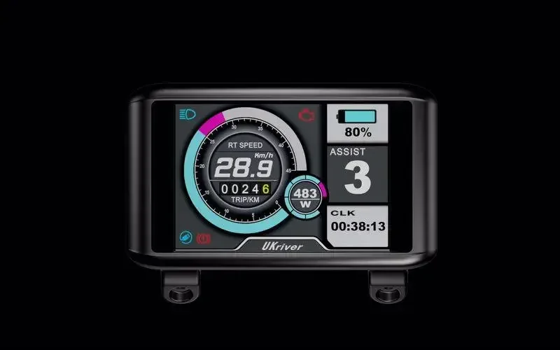 

Hot Sale Ebike Display UKC1 color display 2# protocol 72v electric bike 8000w LCD Display SW900 ebike screen
