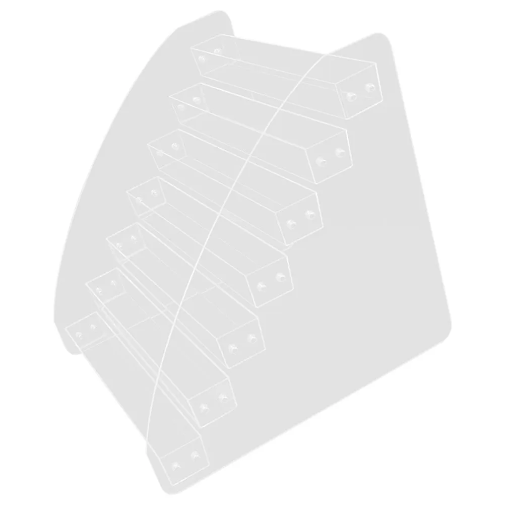 Organisateur de vernis à ongles à 7 niveaux, support de rangement en acrylique, présentoir pour laque à ongles, rouge à lèvres, vanité, Solution d'organisation de bureau