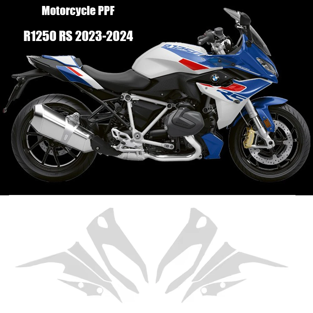 For BMW R1250 RS Anti-scratch Fairing Protection Panniers Touring Bag Film PPF R1250RS TPU Motorcycle Paint Protection Film