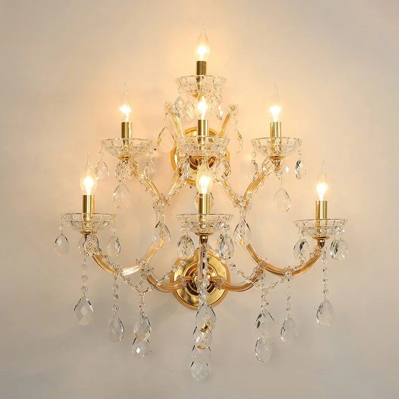 Background wall, wall lamp, creative, villa, hall, corridor, aisle