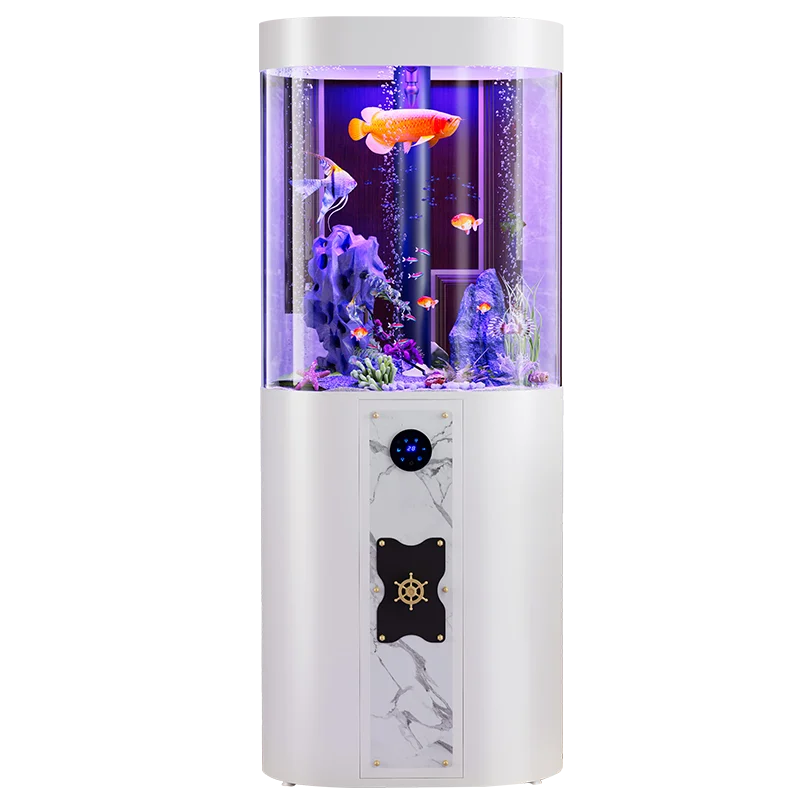 Floor-to-ceiling Aquarium Fish Tank 110L Medium Indoor Living Room Home Aquarium With Filter Ornamental