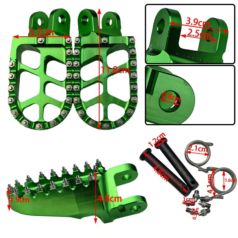 Motorcycle modification accessories CNC aluminum alloy material XR250 pedal with nails Suitable for various motorcycles