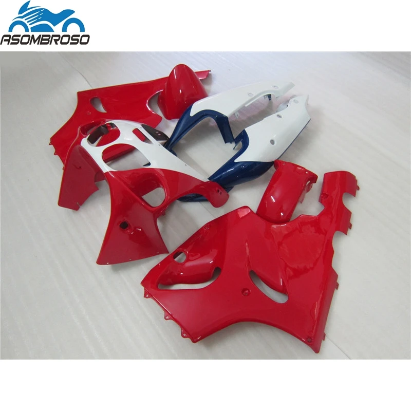 Hot Sale Motorcycle for Kawasaki Ninja ZX7R Fairing Kit 1996-2003 Red White Fairing Set ZX 7R 96 97 98 99 00 01 02 03