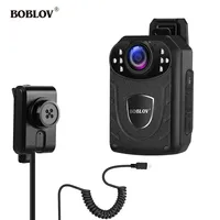 BOBLOV KJ21 Pro Body Cam 2.4G Remote Control Touch Screen HD1296P KJ21 Updated Body Camera Mini Camera Extra Lens BodyCam