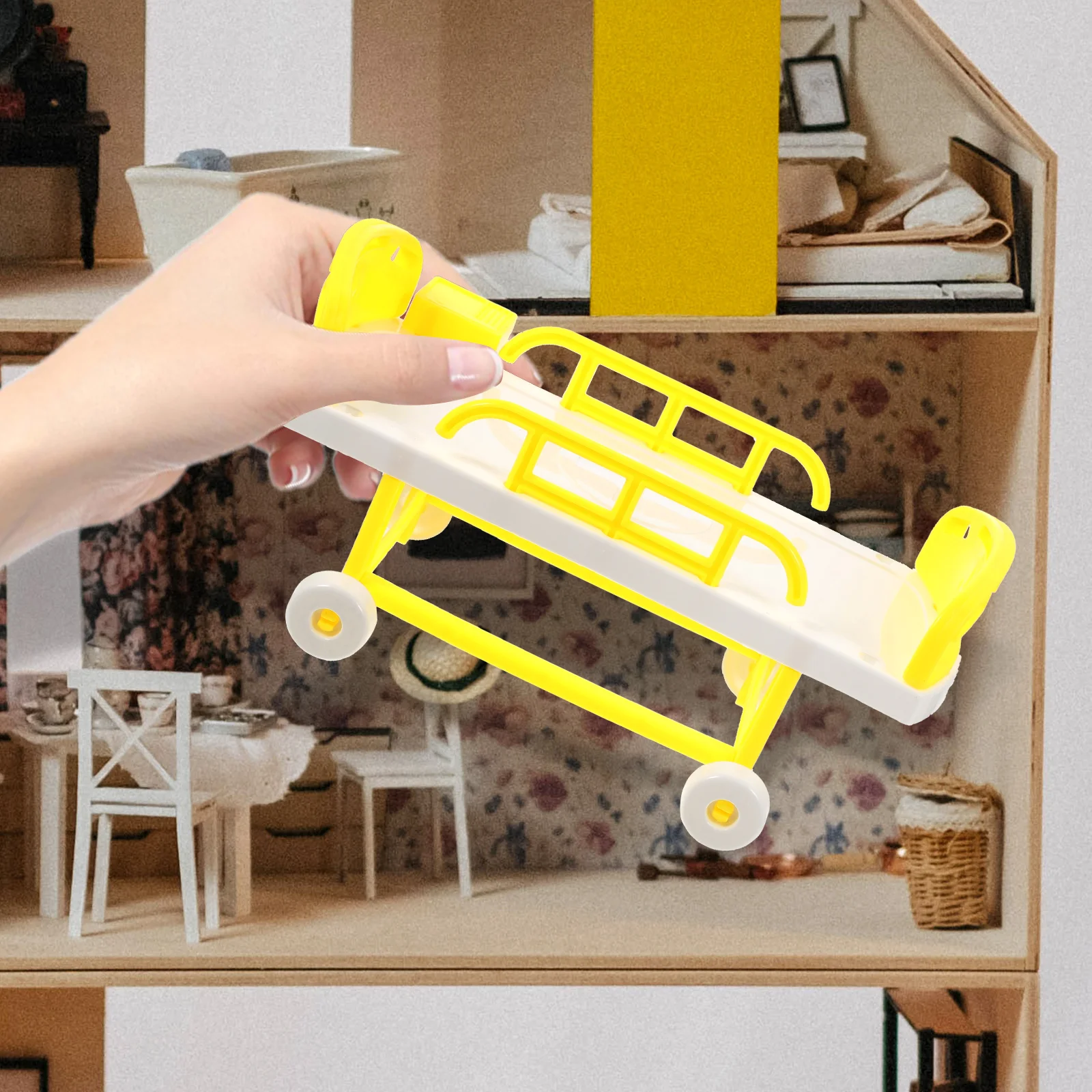 Simulated Medical Bed Toys for Boys House Mini Game Supplies Pretending Doctor Emulated Hospital Baby