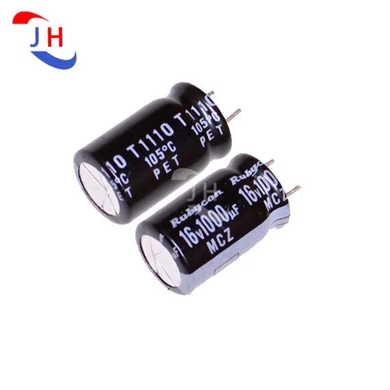 10PCS Aluminum Electrolytic Capacitor 16v1000uf 10*16 MCZ High Frequency Long life 5mm Pin Distance 16V 1000UF