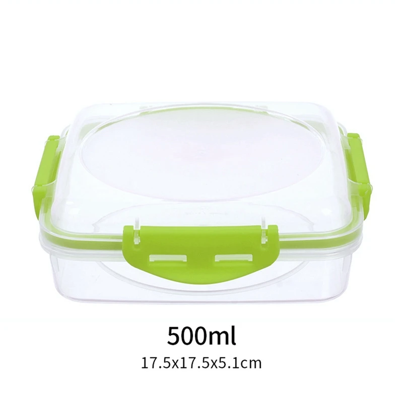 3 PCS Sandwich Containers Lunch Boxes Sandwich Box Microwave And Dishwasher Safe Kitchen Storage Containers With Upgraded Snaps
