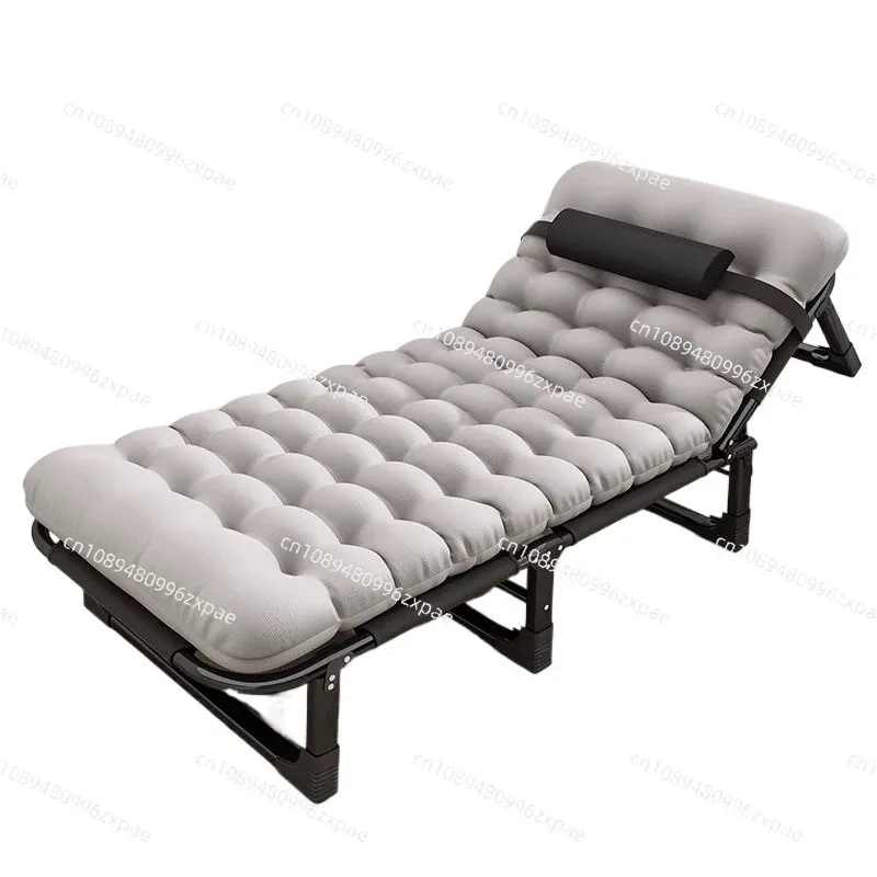 New High-Quality Lightweight Folding Bed, Comfortable Dual-Purpose Lounge Chair, Office Lunch Break Bed, Wide Office Nap Bed
