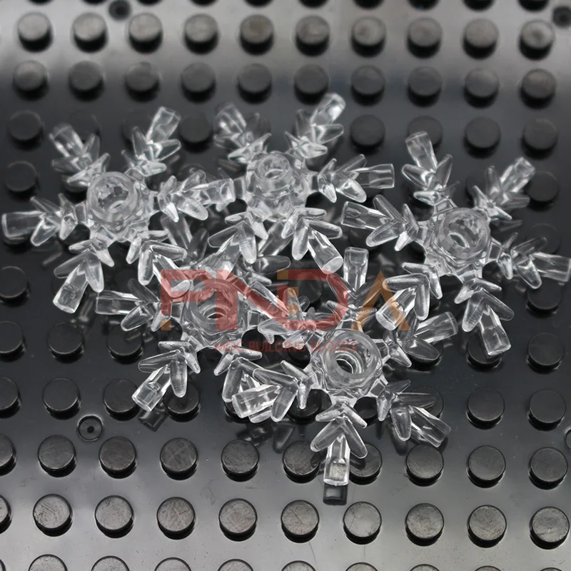 Building Blocks City DIY Accessories Snowflake Ice Crystal Bricks Compatible with 42409 Construction Toys for Children