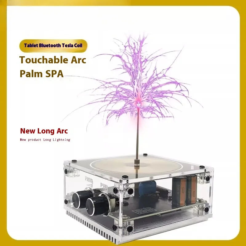 Tesla Coil Touchable Lightning Artificial Spark Tesla Coil Decoration Musical Arc Magical Gift Bluetooth playback