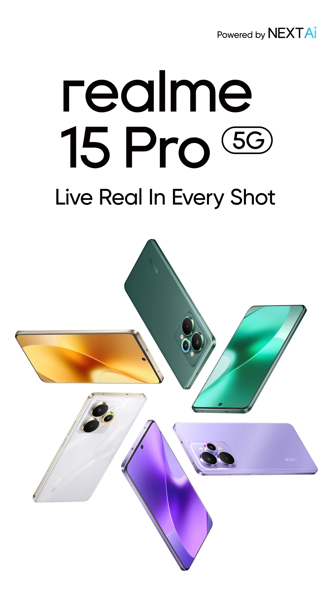 realme 15 Pro 5G Smartphone Qualcomm Snapdragon 7 Gen 4 Chipset 7000mAh Titan Battery 80W Ultra Charge 360° All-sense NFC