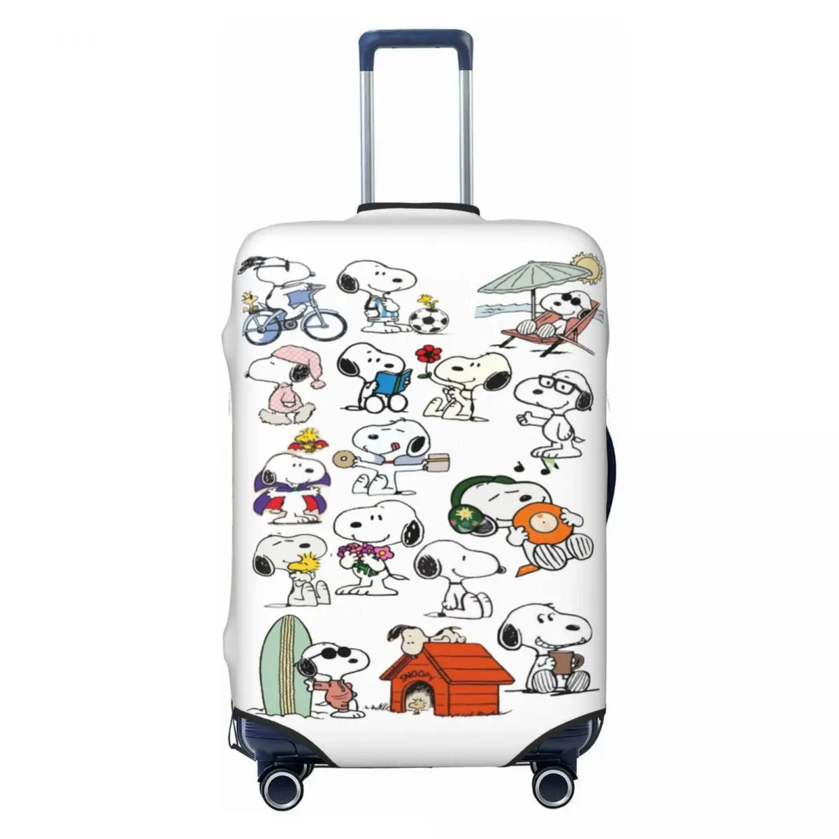 

Custom S-snoopys Animated Cartoon Travel Luggage Cover Elastic Suitcase Cover Protector Fit 18-32 Inch