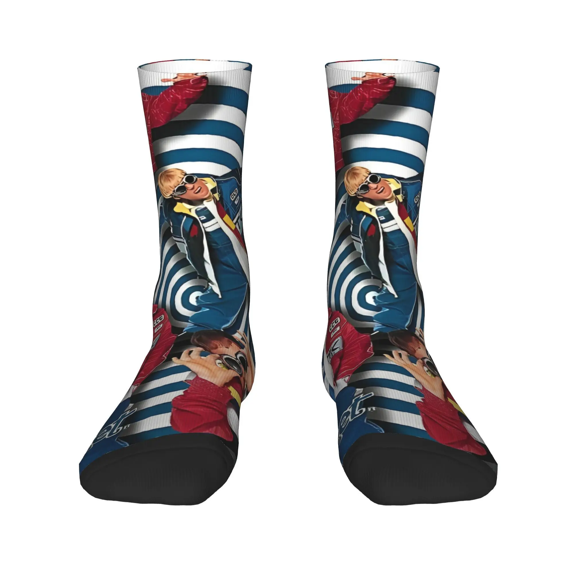 جوارب BSB Backstreet Boys Band جوارب مطبوعة غير قابلة للانزلاق للرجال جوارب متوسطة ناعمة للشتاء ريترو للجري