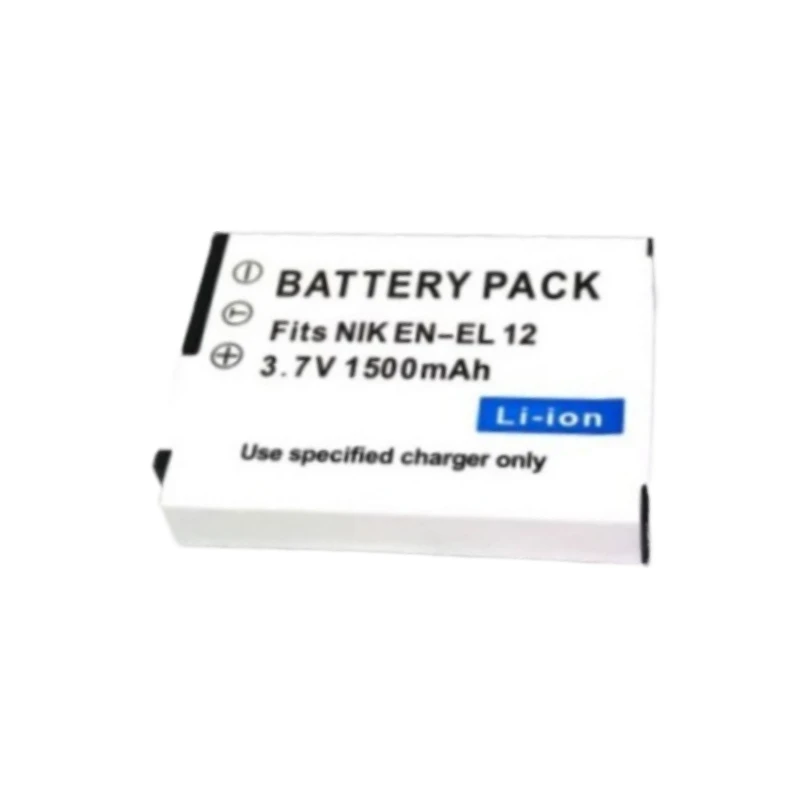 New Replacement Camera Battery EN-EL12 ENEL12 3.7V 1500mAh + Charger for Nikon Coolpix S9300 S9100 S8200 S9700 S9500 S9400 - Image 4