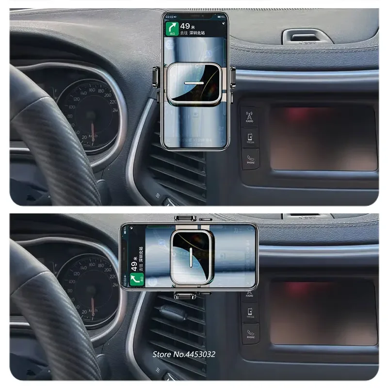 قاعدة حامل هاتف السيارة لأودي Q7 Q8 4M 2019-2023 حامل قابل للدوران يتصاعد بيد واحدة ملحقات قوس التشغيل