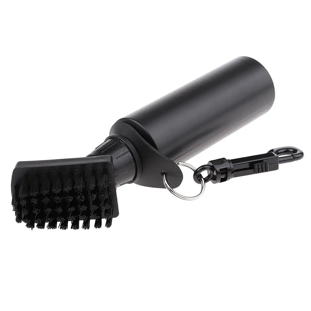 Double Golf Club Brush Groove Cleaner with Retractable String