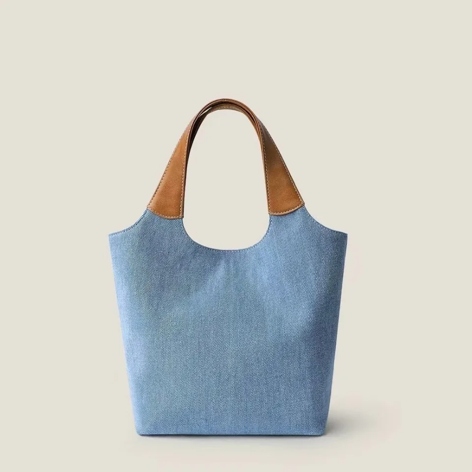Cassile 2025 New Denim Mini Tote Bag Shoulder Bag for Women