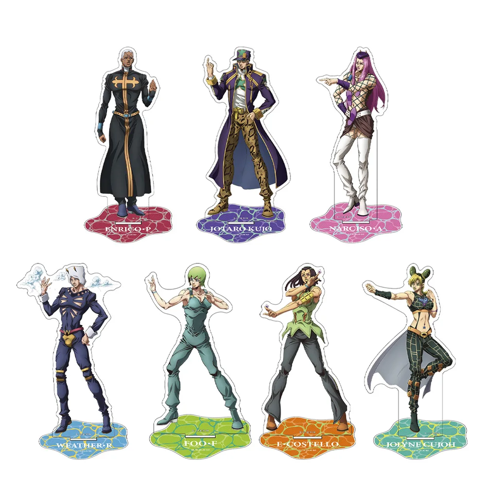 JoJo`s Bizarre Adventure Stone Jolyne Cujoh Ermes Costello Foo Fighters Weather Report Narciso Anasui Jotaro Kujo Acrylic Stand