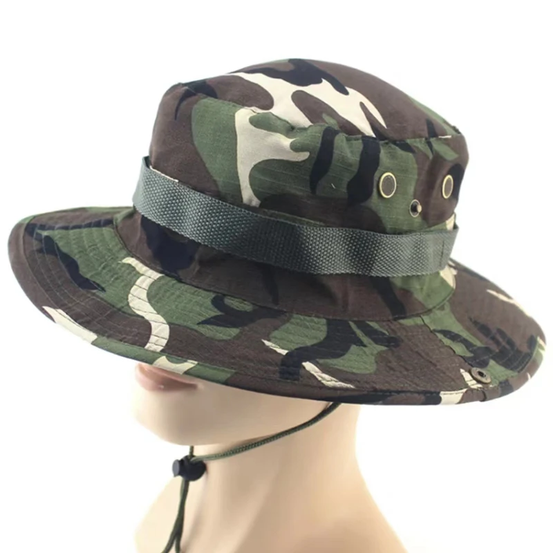 Tactics Boonie Hat High Quality Thickening Outdoors Hunting Fishing Hiking Camping Climbing Camouflage Caps Mask Set