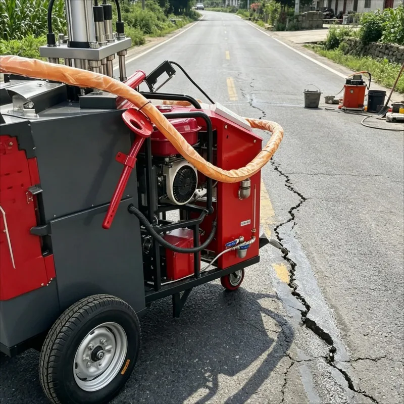 Customized Pavement Crack Sealing Equipment Hand Push Electric Driven Asphalt Pavement Repair For Highway