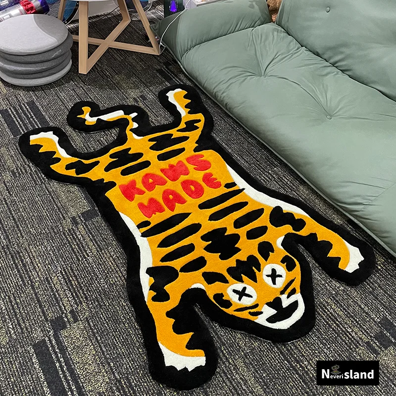 Carpet Tiger Bedroom Living Room Decorative Floor Mat Bedside Personalized Creative Mat